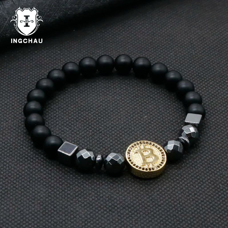 LuxChain – Männerarmband mit Krypto-Charme