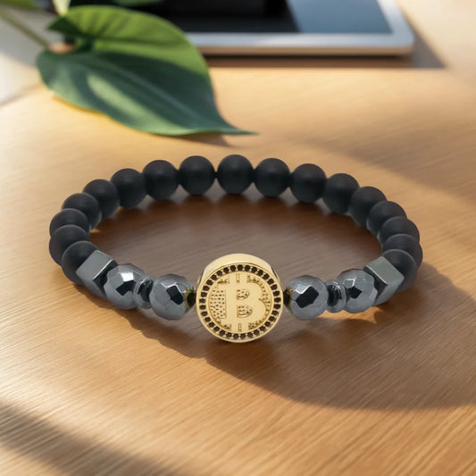 LuxChain – Männerarmband mit Krypto-Charme