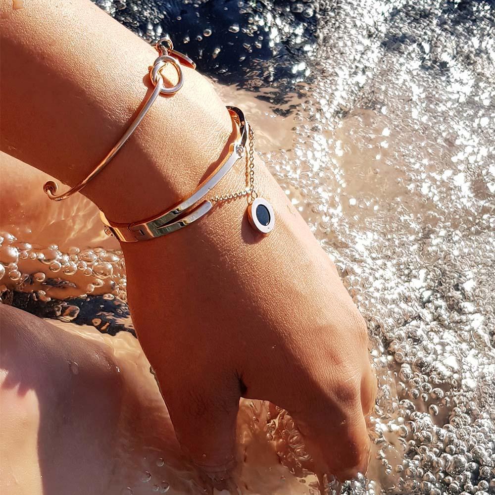 "Jericho Charm" – Roségoldenes Armband für Damen