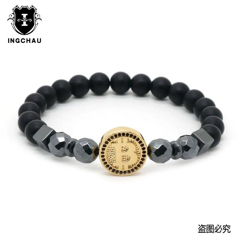 LuxChain – Männerarmband mit Krypto-Charme
