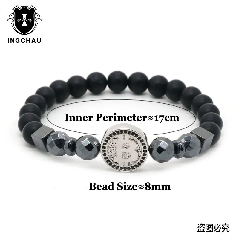 LuxChain – Männerarmband mit Krypto-Charme
