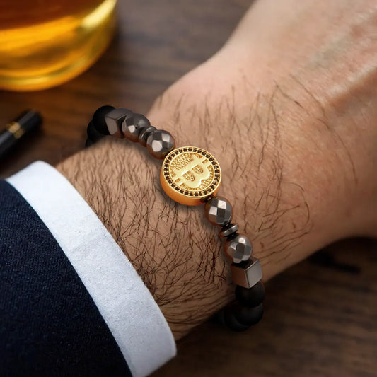 LuxChain – Männerarmband mit Krypto-Charme